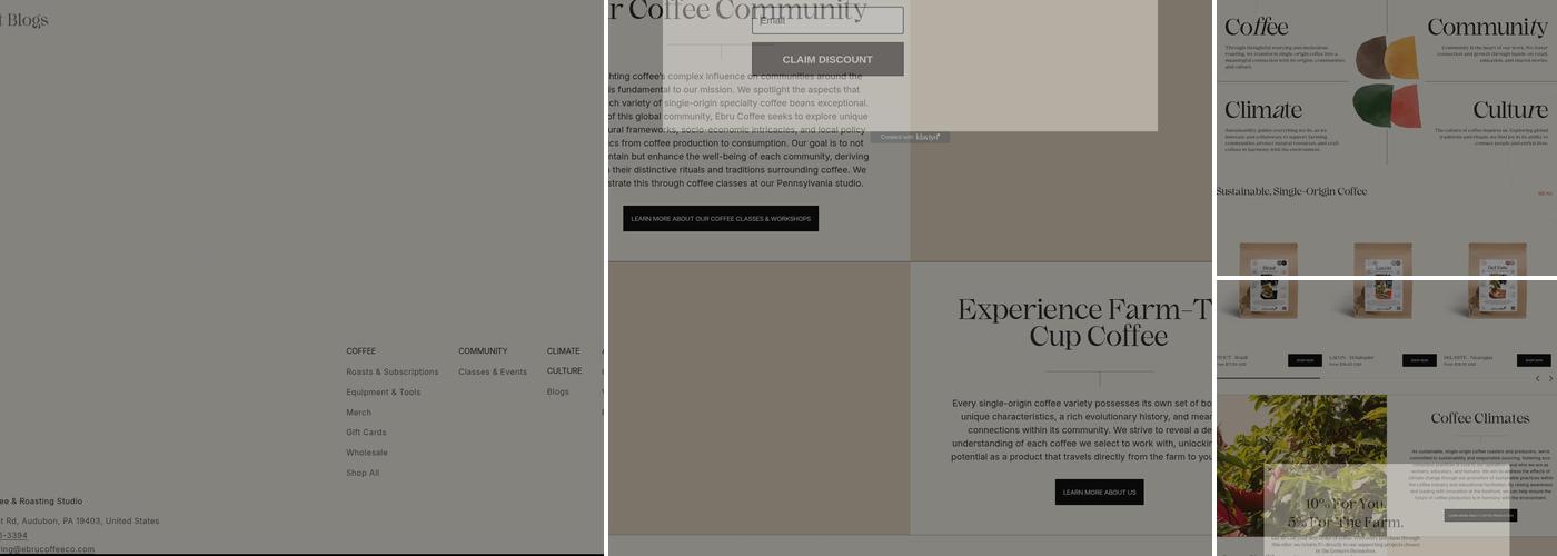 Ebru Coffee Roastery Menu