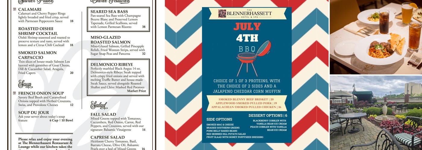 The Blennerhassett Restaurant & Lounge Menu