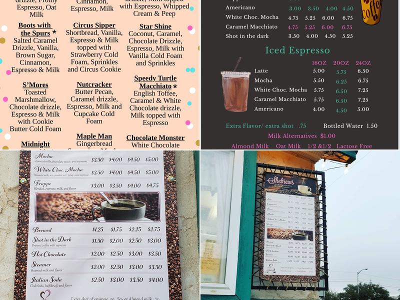 Shebrews Menu