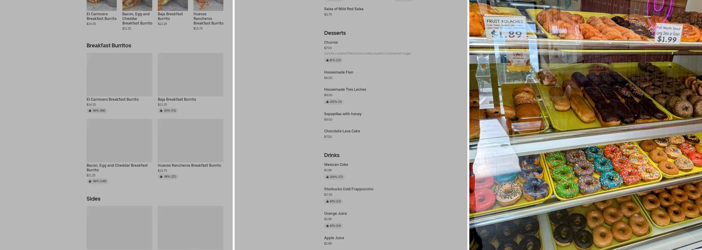 Grand Donuts Menu