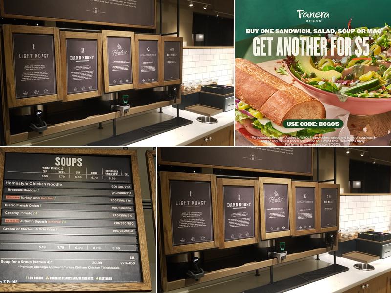 Panera Bread Menu