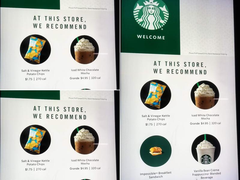 Starbucks Menu
