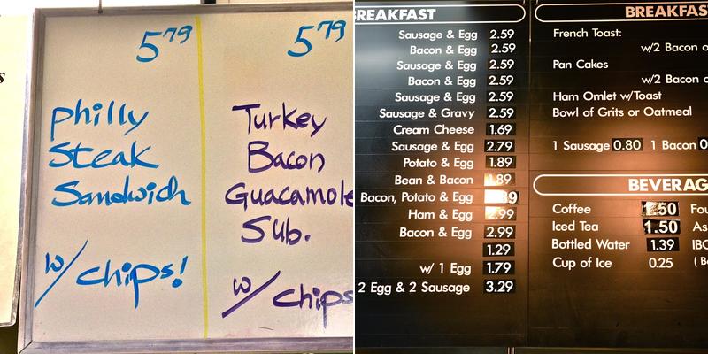 Sylvia's Cafe Menu