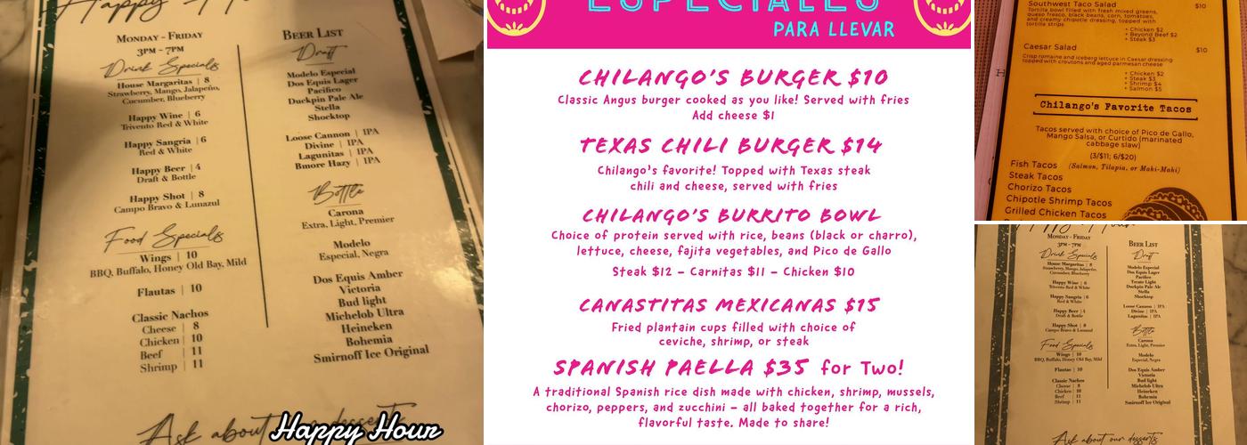 Chilango's Menu