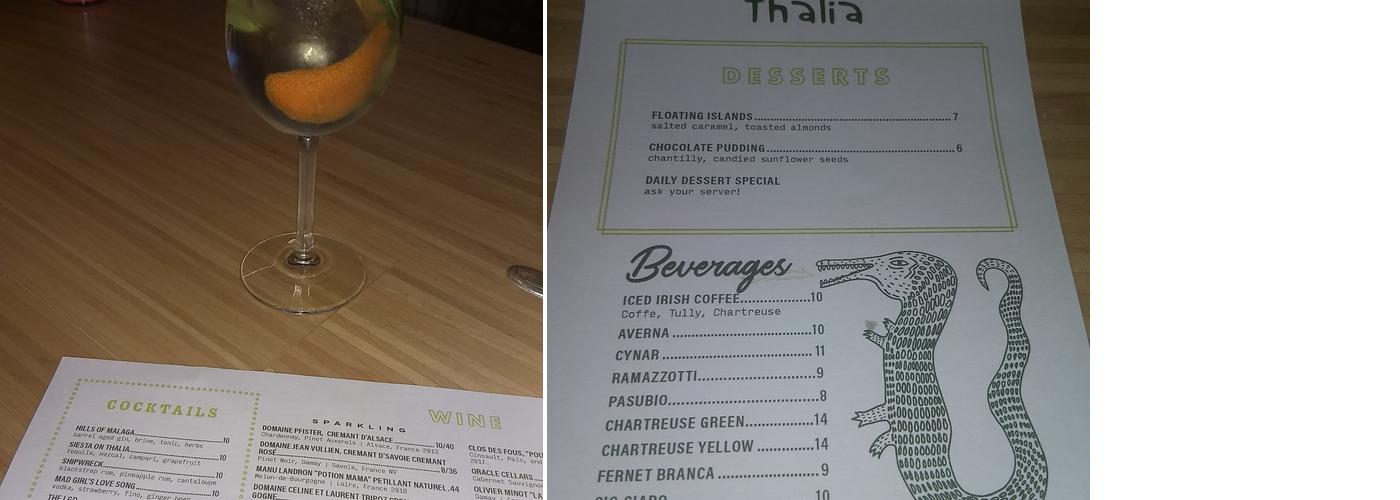 Thalia Menu