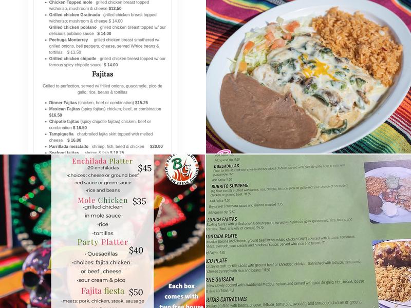 Burrito’s Grill Menu