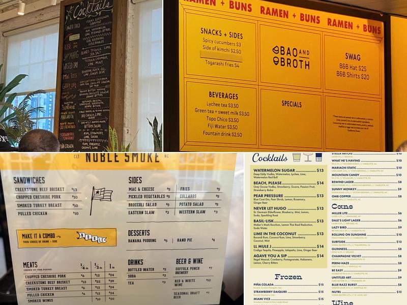 Optimist Hall Menu