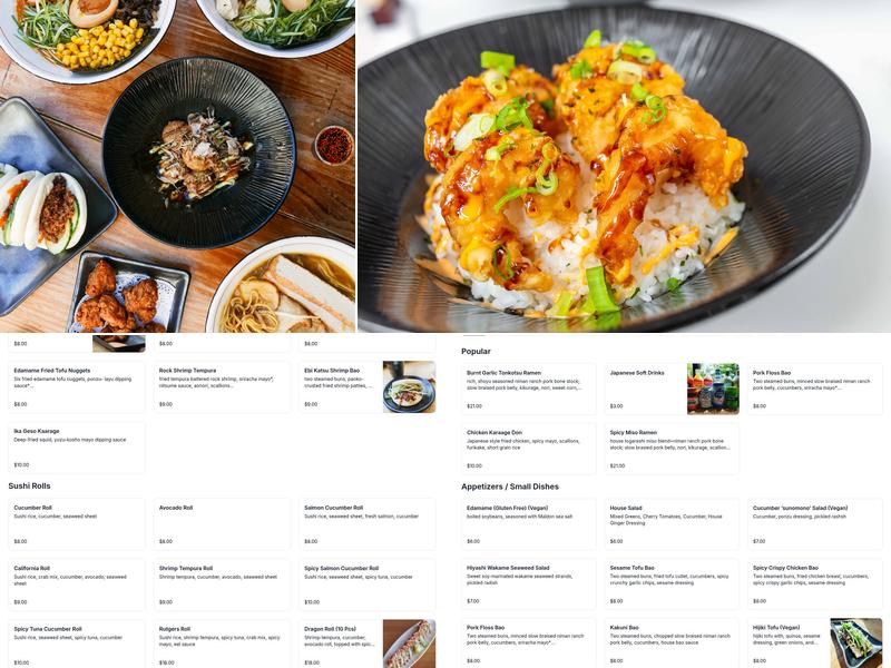 Ramen Nagomi Easton Menu