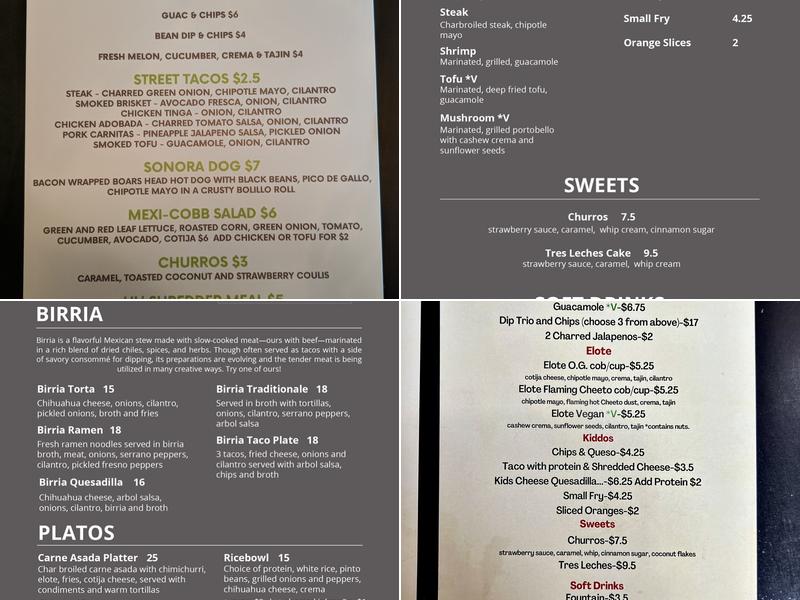 Switchback Menu