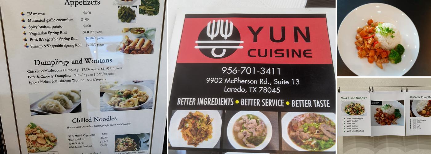 Yun Cuisine Menu