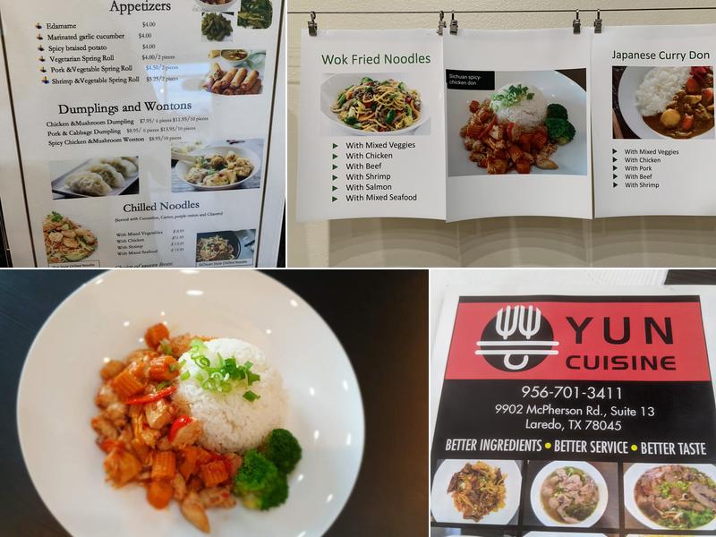 Yun Cuisine Menu