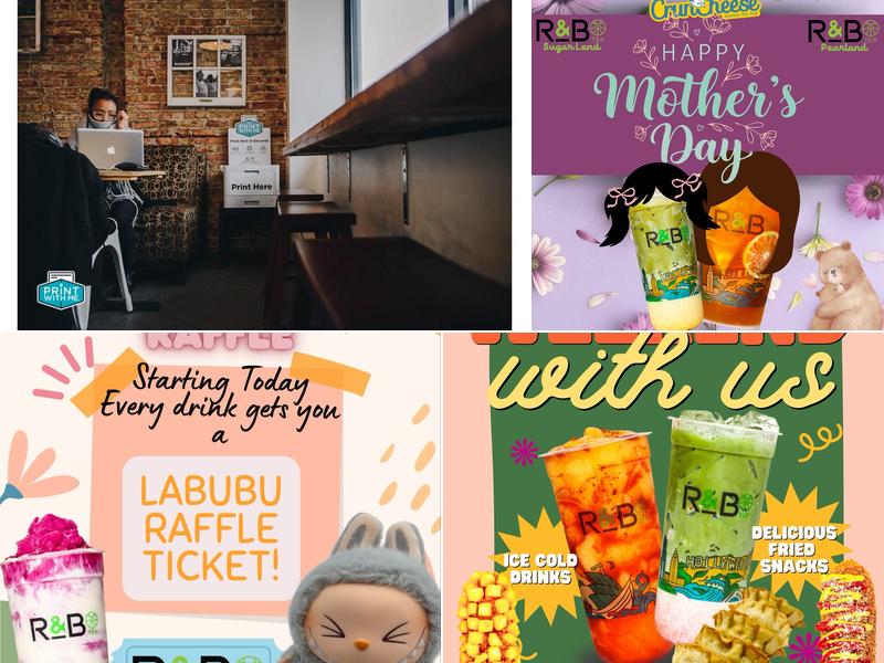 PrintWithMe Print Kiosk at R&B Tea Pearland