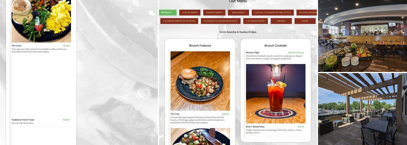 Buck & Honey's - Monona Menu