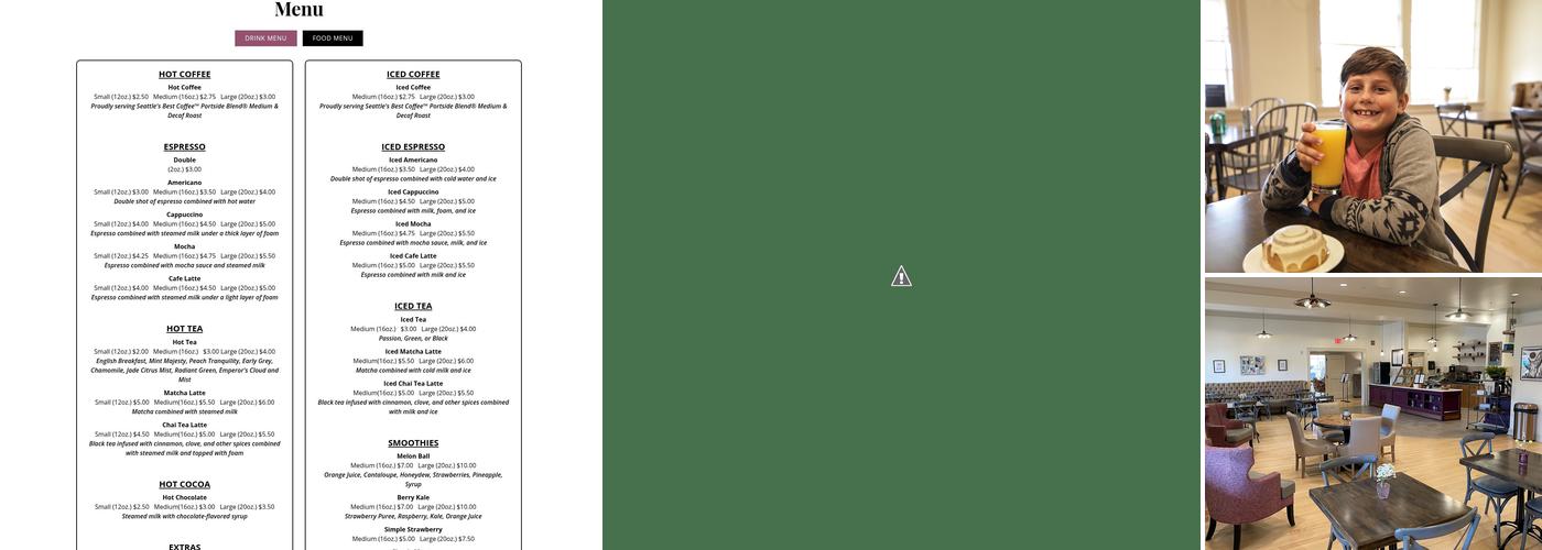 Café at The Stella Menu