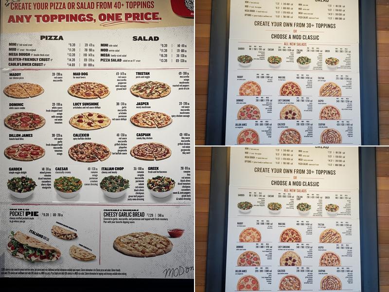 MOD Pizza Menu