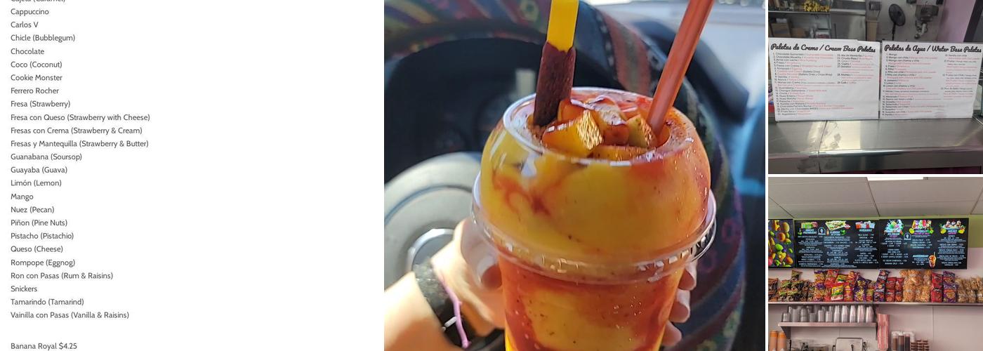 Paleteria La Michoacana Menu