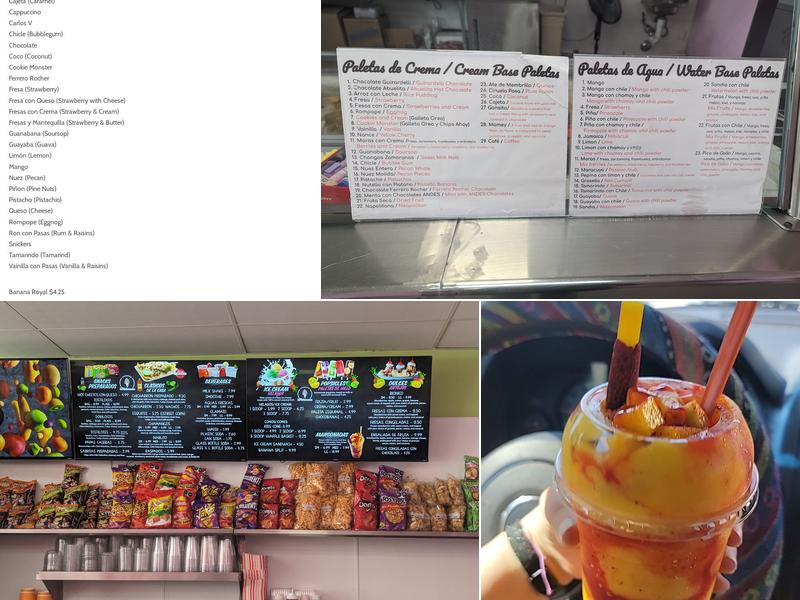 Paleteria La Michoacana Menu