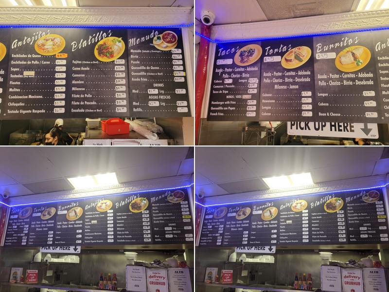 Tacos more Menu