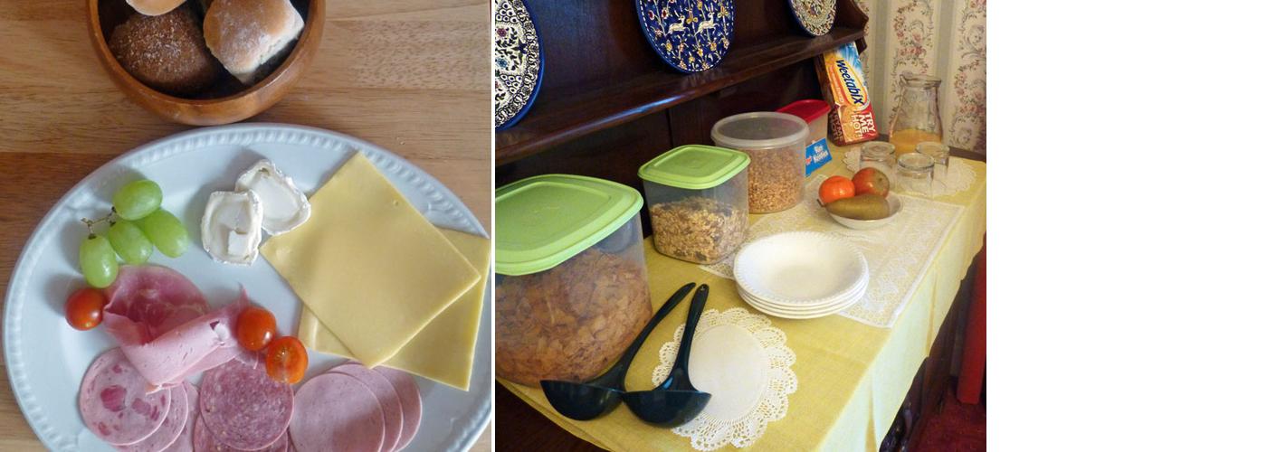 Sandays Bed & Breakfast Menu