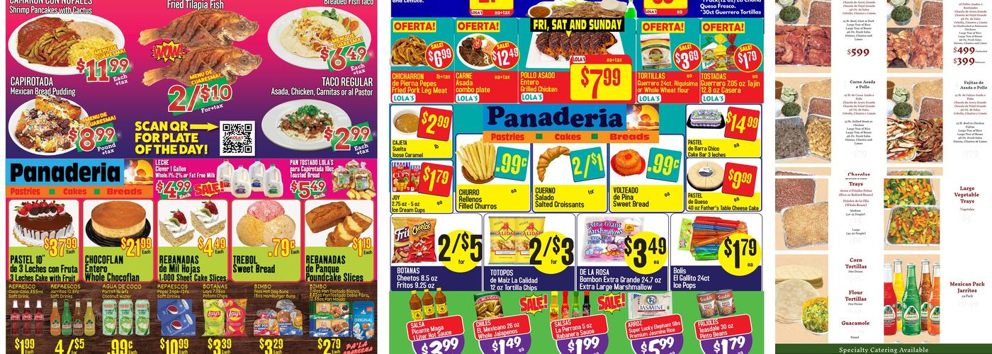 Lola’s Market Menu