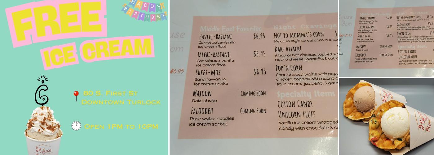 House of Random Menu