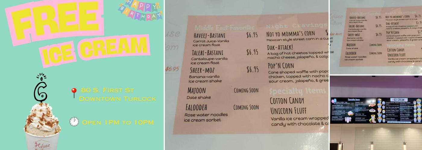 House of Random Menu