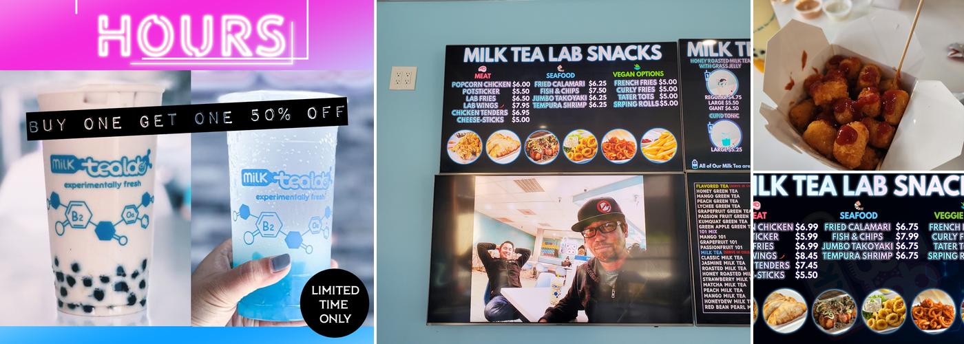 Milk Tea Lab Menu