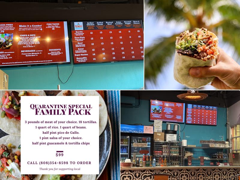 Oahu Mexican Grill (OMG) - Kaimuki Menu