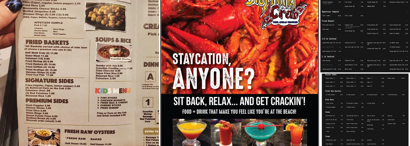 Storming Crab - Seafood Restaurant Knoxville Menu