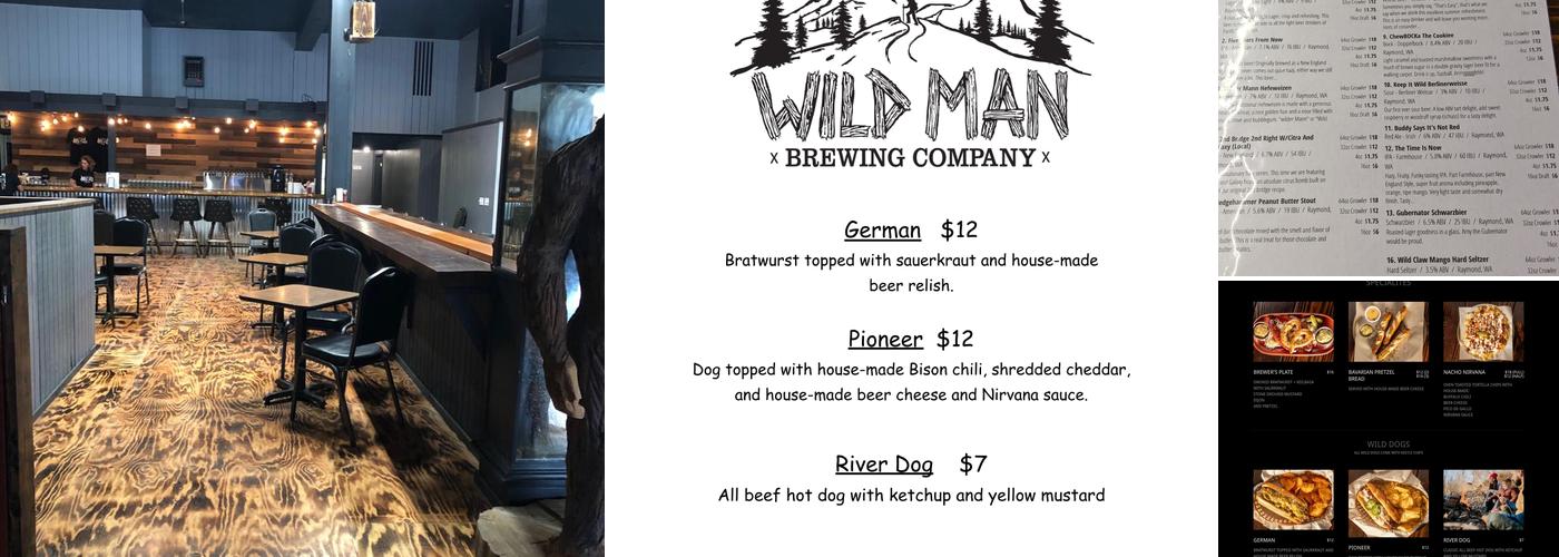Wild Man Brewing Company Menu