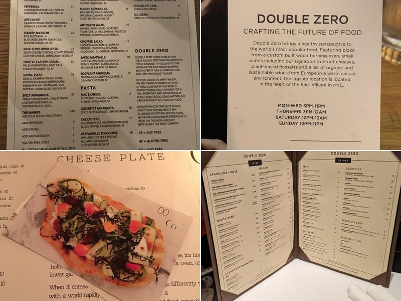 Double Zero Menu