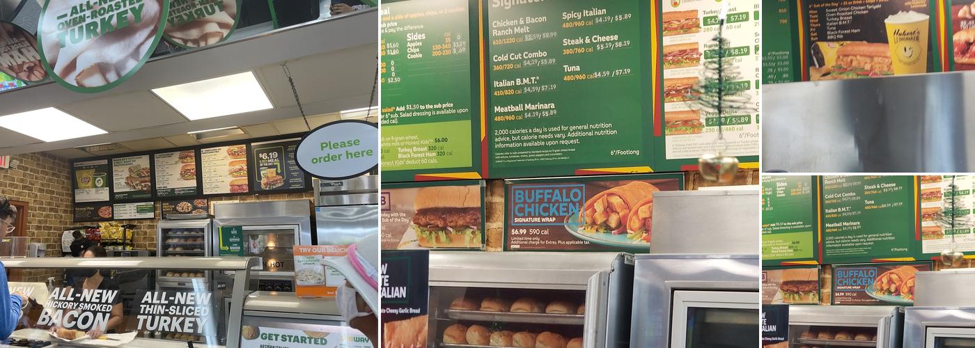 Subway Menu