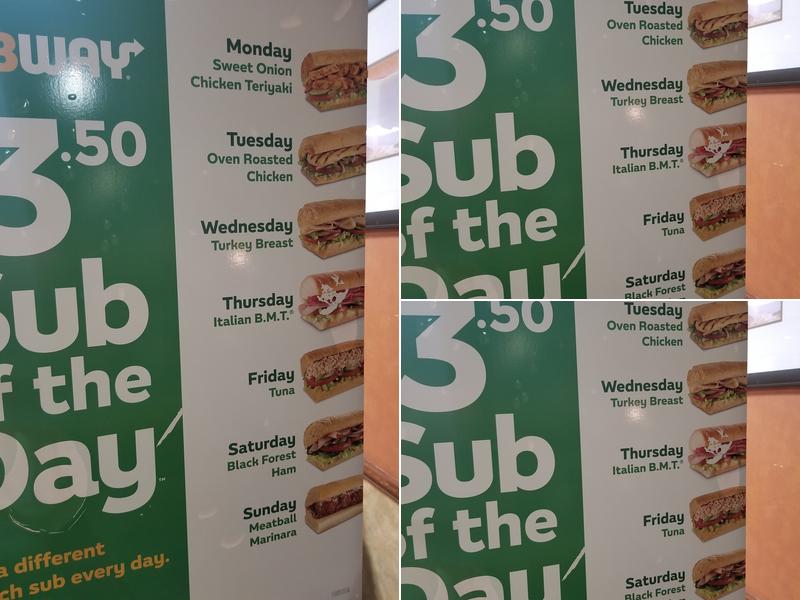 Subway Menu