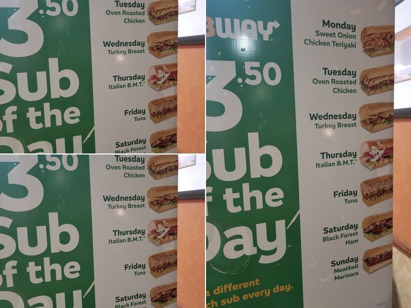 Subway Menu