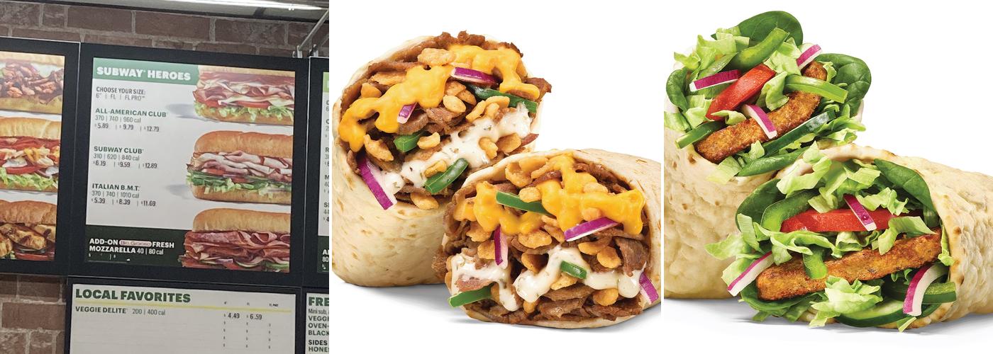Subway Menu