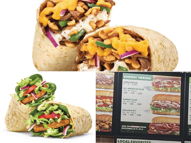 Subway Menu