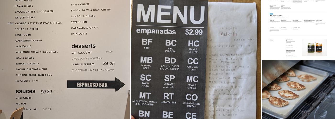 5411 Empanadas | Wicker Park Menu