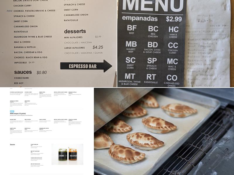 5411 Empanadas | Wicker Park Menu