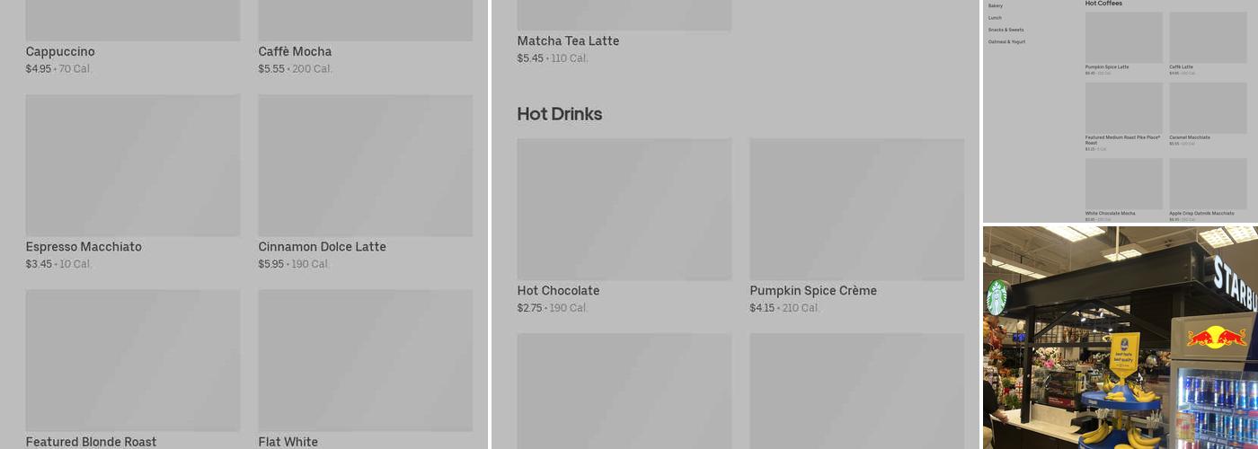 Starbucks Menu