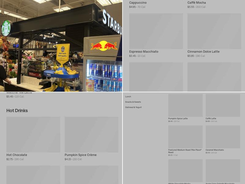 Starbucks Menu