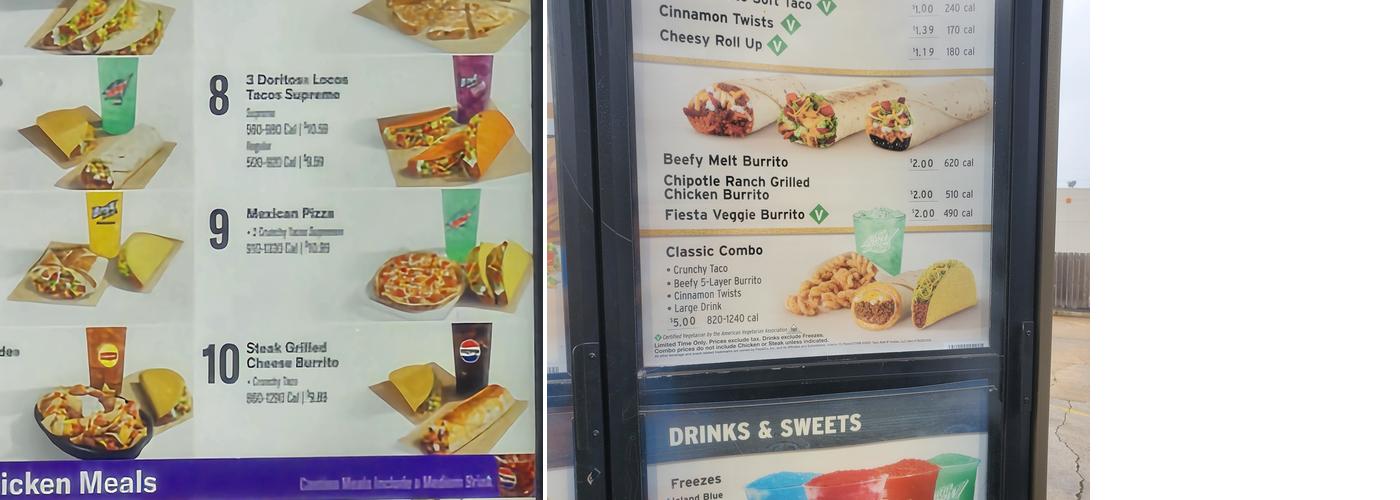 Taco Bell Menu