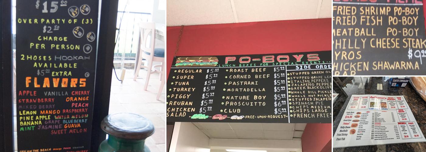 Anthonie's Deli Menu