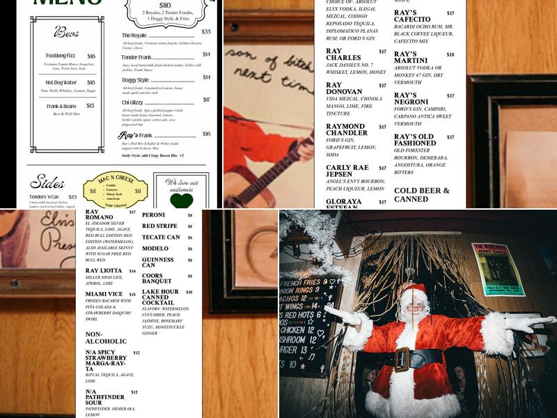 Ray’s Menu