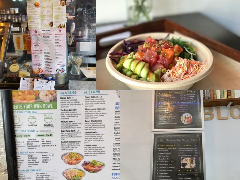 Blossom Ice Cream Menu