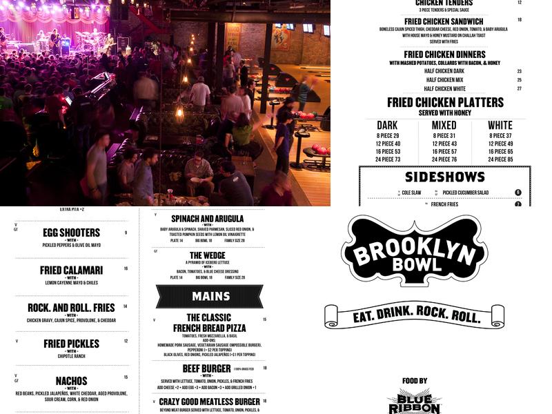 Brooklyn Bowl Menu