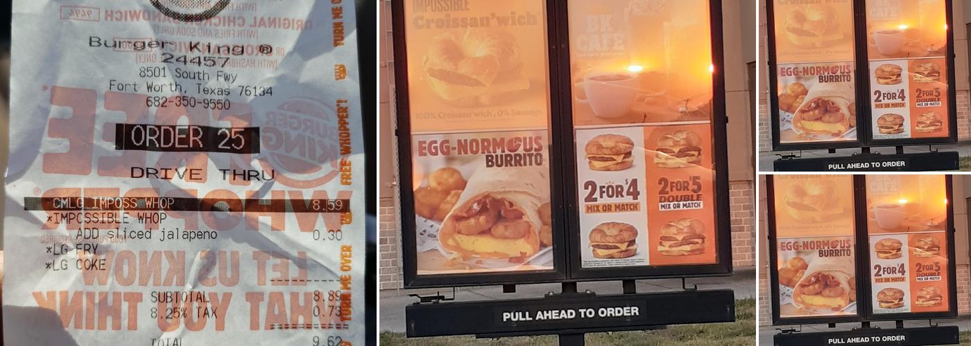 Burger King Menu