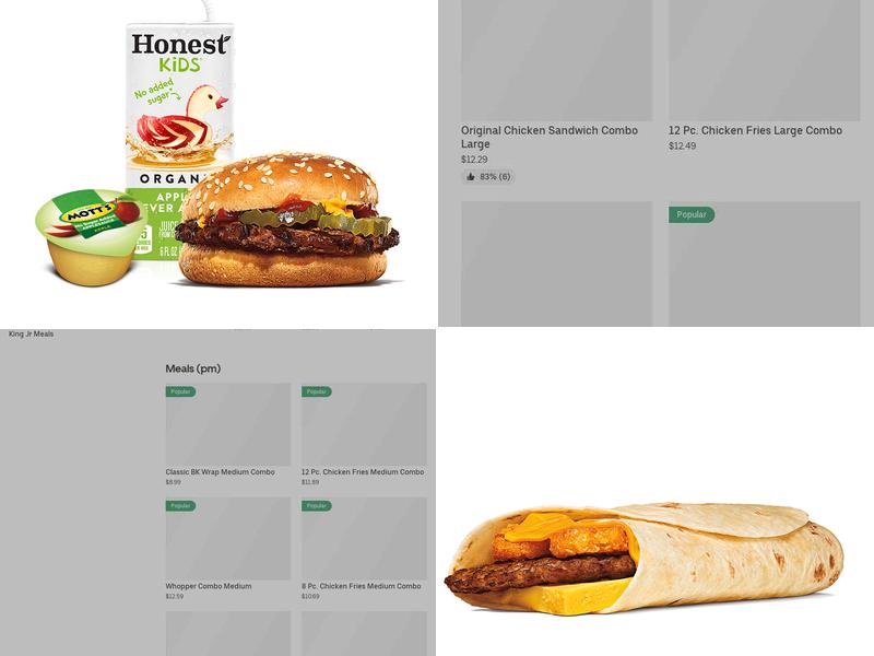 Burger King Menu