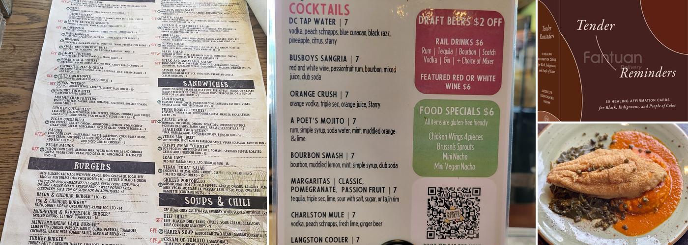 Busboys and Poets Menu