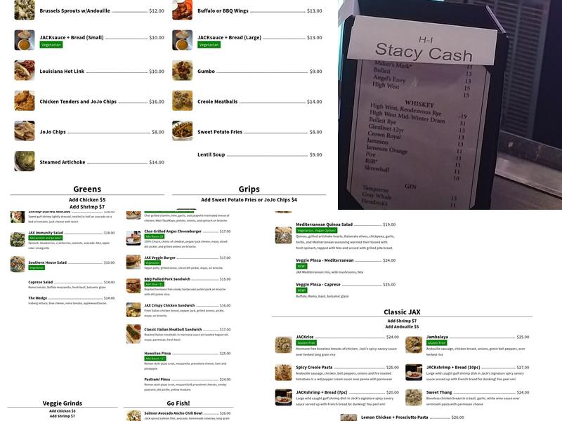 Campus JAX Menu