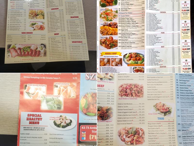 Empire Szechuan Menu